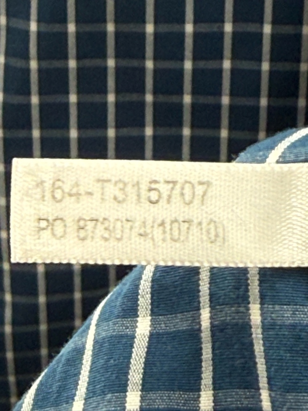 Tommy Bahama Men’s 100% Cotton Checked Button Up Long Sleeve Blue Size Large - Picture 8 of 8